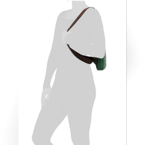 NWT Patricia Nash Marisol Tooled Leather sling bag, Soft Green - Picture 6 of 10